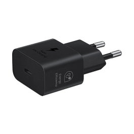 Samsung Cargador USB-C 25W Negro Carga Rápida 1 Puerto 5V Sin Cable