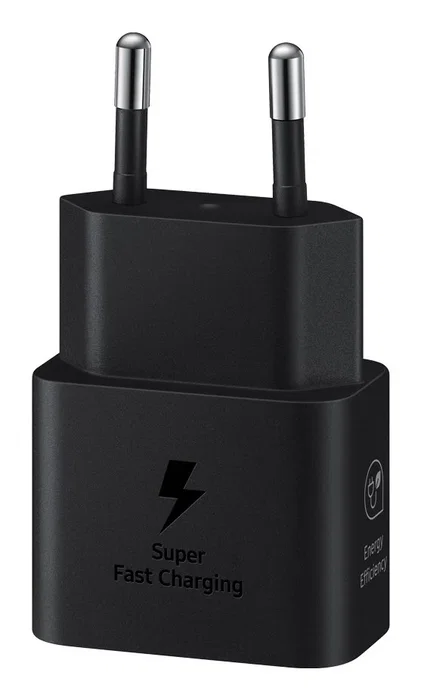 Samsung EP-T2510NBEGWW Cargador Adaptador USB-C 25W Negro Carga Rápida 1 Puerto 5V/9V para Móvil