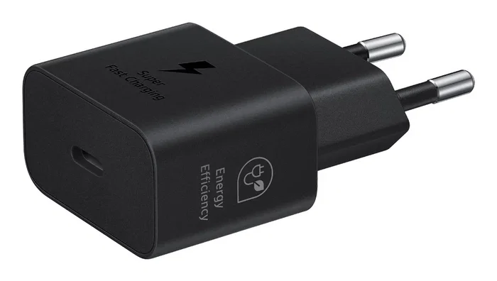Samsung EP-T2510NBEGWW Cargador Adaptador USB-C 25W Negro Carga Rápida 1 Puerto 5V/9V para Móvil