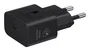 Samsung EP-T2510NBEGWW Cargador Adaptador USB-C 25W Negro Carga Rápida 1 Puerto 5V/9V para Móvil