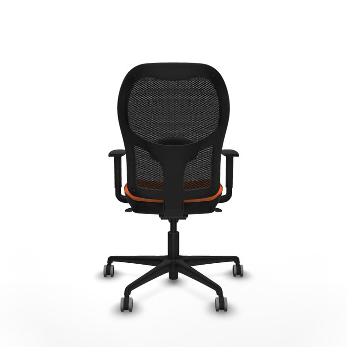 PIQUERAS Y CRESPO Silla de oficina Jorquera Naranja y Negro