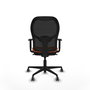 PIQUERAS Y CRESPO Silla de oficina Jorquera Naranja y Negro