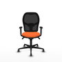 PIQUERAS Y CRESPO Silla de oficina Jorquera Naranja y Negro