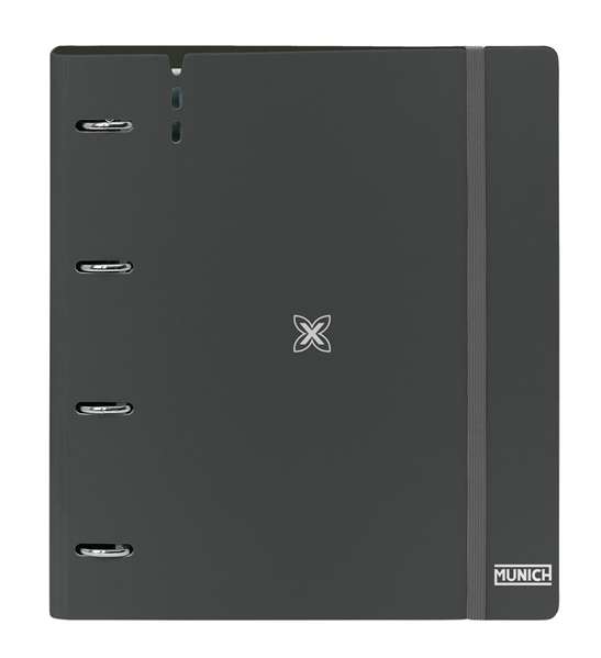 Safta Carpeblock Munich Lagoon PP Foam 4 Anillas 35mm Negro 27x32x4cm Safta Carpeblock Munich Lagoon PP Foam 4 Anillas 35mm Negro 27x32x4cm