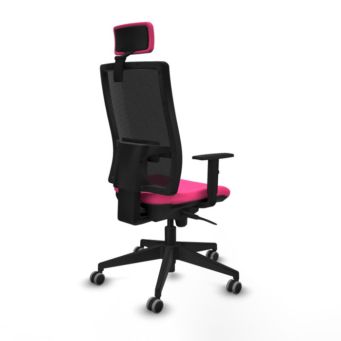 PIQUERAS Y CRESPO Silla de oficina Horna Rosa y Negro PIQUERAS Y CRESPO Silla de oficina Horna Rosa y Negro
