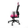 PIQUERAS Y CRESPO Silla de oficina Horna Rosa y Negro