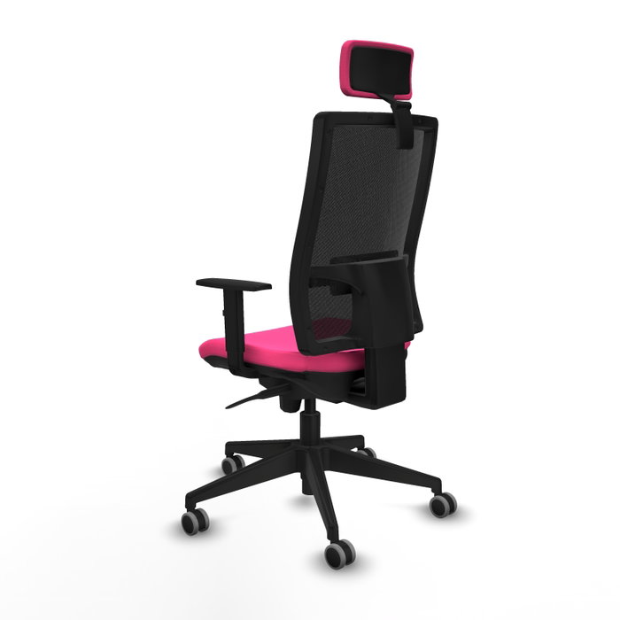 PIQUERAS Y CRESPO Silla de oficina Horna Rosa y Negro PIQUERAS Y CRESPO Silla de oficina Horna Rosa y Negro