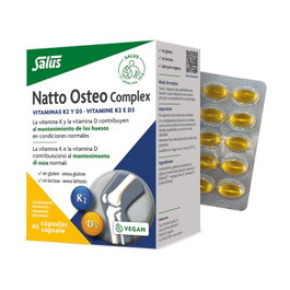 Dunner Natto Osteo Complex Vitamina K2 D3 30 Cápsulas Complemento Alimenticio