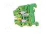 WIELAND Conector de carril TS35 amarillo-verde
