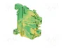 WIELAND Conector de carril TS35 amarillo-verde