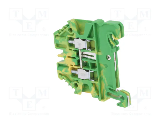 WIELAND Conector de carril TS35 amarillo-verde