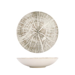 Summa Forest Blanco Plato Hondo Coupe 22 cm - Gres, Diámetro 22 cm, Alto 5 cm, Vajilla (Set de 6)
