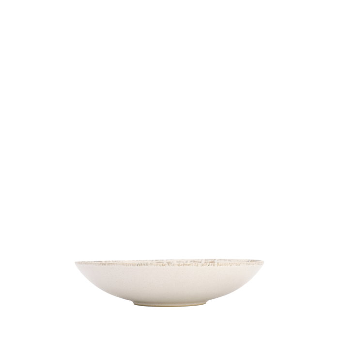Summa Forest Blanco Plato Hondo Coupe 22 cm - Gres, Diámetro 22 cm, Alto 5 cm, Vajilla (Set de 6)
