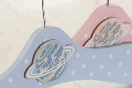 DKD Home Decor Percha Astro dog 12 Unidades MDF Natural 3 x 19 x 35 cm