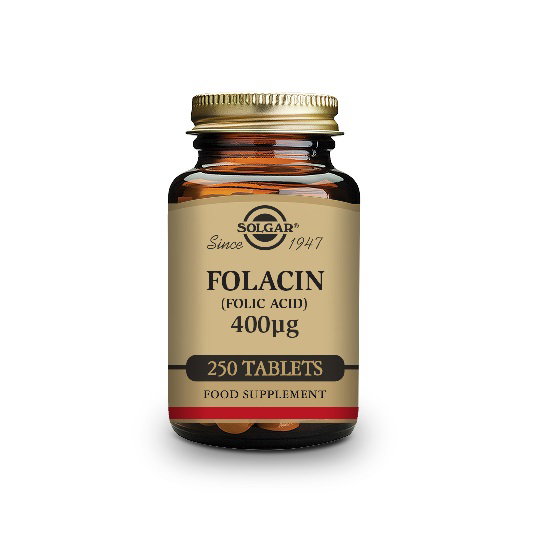 SOLGAR Folacín Ácido Fólico 400 mcg 250 Comp