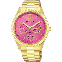 Pulsar PP6218X1 Reloj de Mujer Dorado con Esfera Rosa