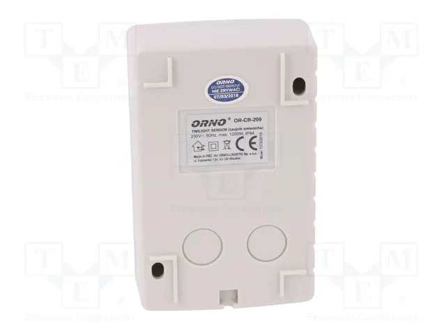 ORNO Interruptor de crepúsculo IP44 SPST-NO 10A