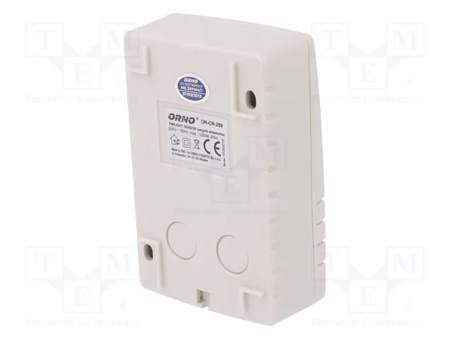 ORNO Interruptor de crepúsculo IP44 SPST-NO 10A