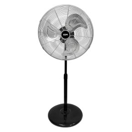 Edm Ventilador industrial de pie Negro/cromado 80 W ø50 cm