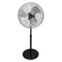 Edm Ventilador industrial de pie Negro/cromado 80 W ø50 cm