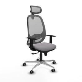 PIQUERAS Y CRESPO Silla de oficina Cilanco con mecanismo Sincro Gris