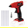 Einhell TE-CG 18 Li - Pistola de Silicona Caliente a Batería, 18V, Ion-Litio, Negro/Rojo, Incluye 5 Barras de Pegamento