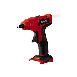 Einhell TE-CG 18 Li - Pistola de Silicona Caliente a Batería, 18V, Ion-Litio, Negro/Rojo, Incluye 5 Barras de Pegamento
