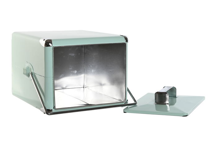 DKD Home Decor Nevera Terraza Y Jardin Azul Celeste 24 x 43 x 32 cm Portatil 17 Litros Metal Pvc