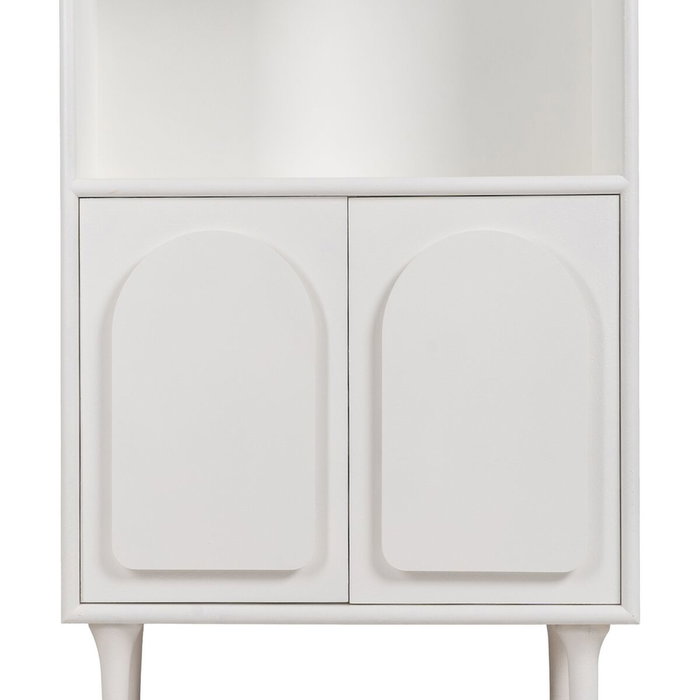 Ixia Librería Beret Blanco DM-Madera 80 x 40 x 175 cm