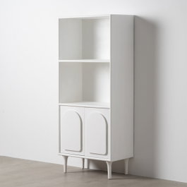 Ixia Librería Beret Blanco DM-Madera 80 x 40 x 175 cm