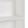 Ixia Librería Beret Blanco DM-Madera 80 x 40 x 175 cm