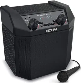 ION Tailgater Plus Altavoz Bluetooth Portátil, Dimensiones: 20.6cm Ancho, 20.8cm Alto, 18.3cm Largo
