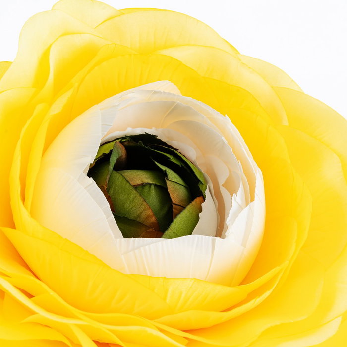 Flor Anémona Amarillo Artificial 30 X 30 X 115 cm (Set de 2)