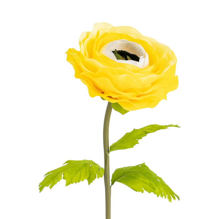 Flor Anémona Amarillo Artificial 30 X 30 X 115 cm (Set de 2)