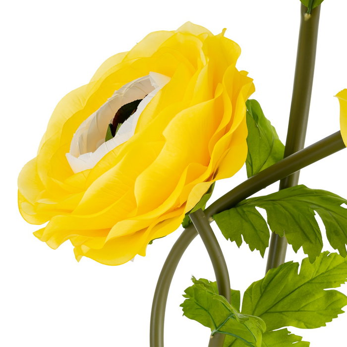 Flor Anémona Amarillo Artificial 30 X 30 X 115 cm (Set de 2)