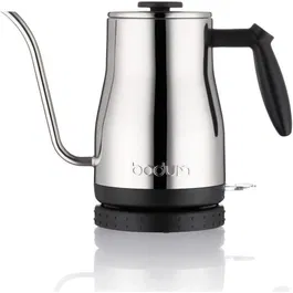 Bodum BISTRO Hervidor eléctrico con pico largo, 1.0 l, Acero Inoxidable