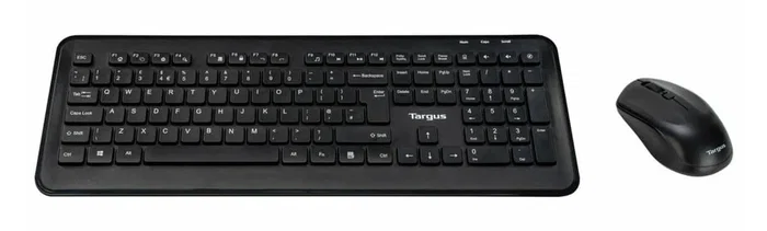 Targus AKM610NO Combo Teclado y Ratón Inalámbrico RF 2.4 GHz Full Size 100% QWERTY Nórdico Negro con Teclas Multimedia y Windows