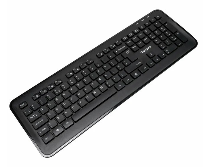 Targus AKM610NO Combo Teclado y Ratón Inalámbrico RF 2.4 GHz Full Size 100% QWERTY Nórdico Negro con Teclas Multimedia y Windows