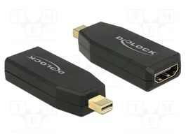 DeLOCK 65583 Adaptador mini DisplayPort 1.2 a HDMI 4K Negro