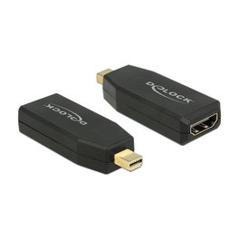 DeLOCK Adaptador mini DisplayPort 1.2 Macho a HDMI Hembra Negro 4K