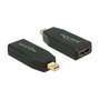 DeLOCK Adaptador mini DisplayPort 1.2 Macho a HDMI Hembra Negro 4K