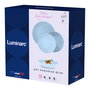 Vajilla Opal Apy Paradise Azul Luminarc 18 Piezas - 6 Personas