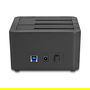 DeLOCK 64332 Docking Station USB para 3 Unidades HDD/SSD SATA III con Función Clonado 1:2, USB 3.2 Gen 1, Plug and Play, Compatible Windows/Mac/Linux