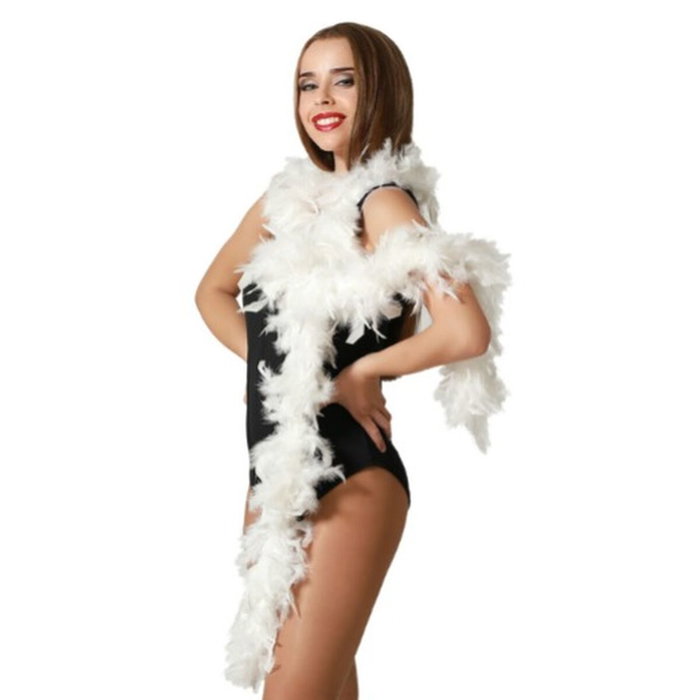 Atosa Boa De Plumas Blanca 45 gr - Accesorio de Años 20 para Adulto