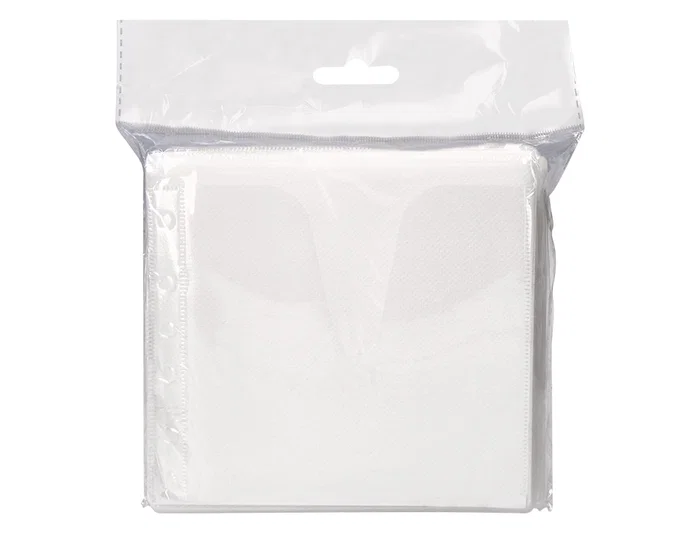 Q-connect Sobre para 2 CD polipropileno con solapa multitaladro, pack de 40 unidades