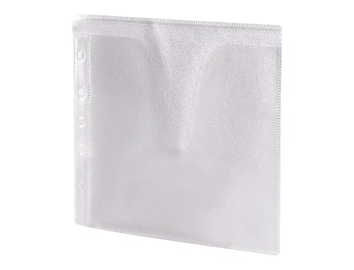 Q-connect Sobre para 2 CD polipropileno con solapa multitaladro, pack de 40 unidades