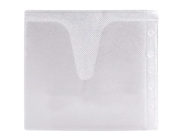 Q-connect Sobre para 2 CD polipropileno con solapa multitaladro, pack de 40 unidades