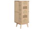 DKD Home Decor Cajonera Abeto Ratan Natural y Dorado