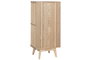 DKD Home Decor Cajonera Abeto Ratan Natural y Dorado