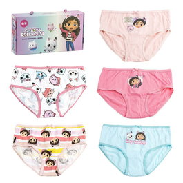 Cerdá Pack Braguitas Single Jersey 5 Piezas Gabby's Dollhouse T02/03 Talla 2 a 3 Años Multicolor